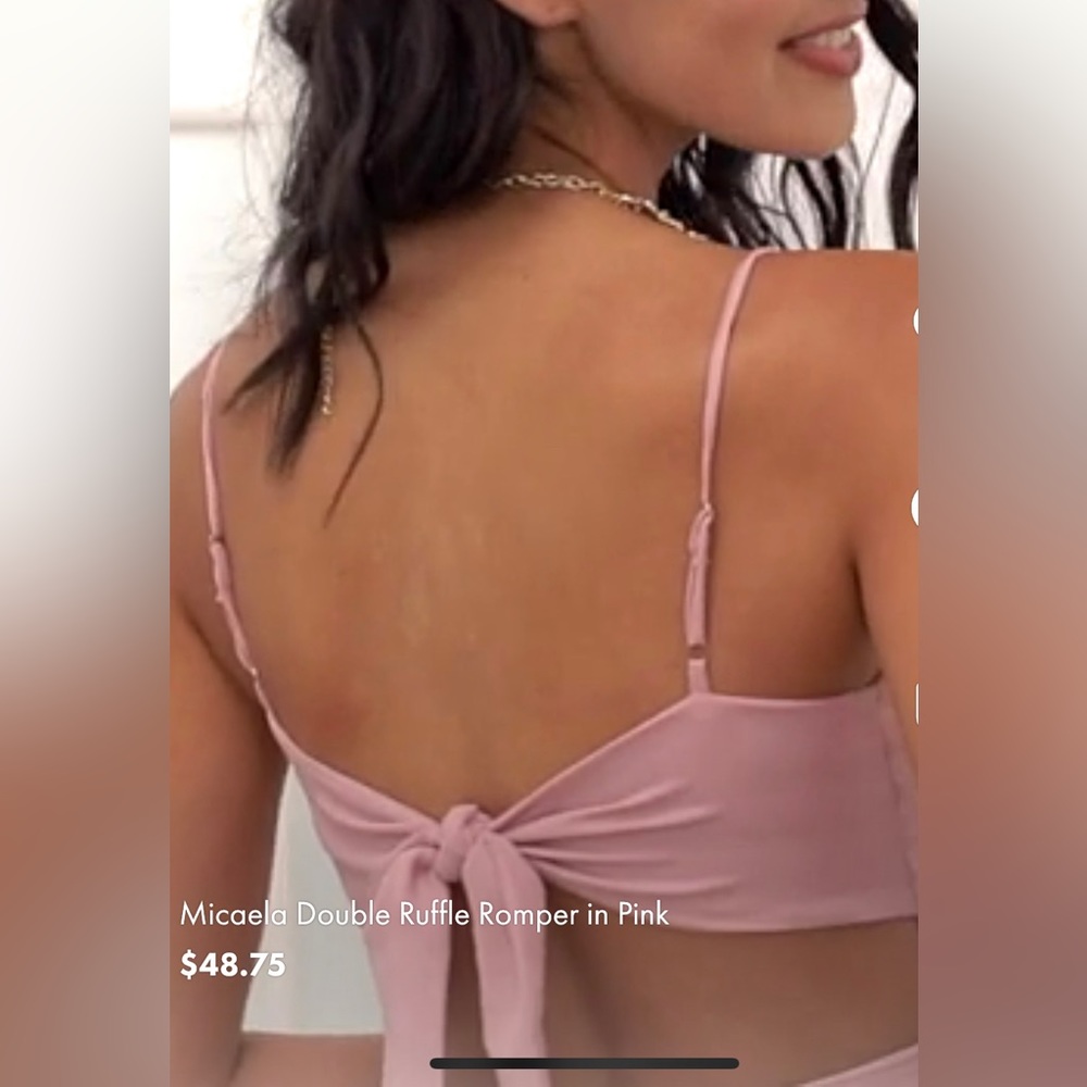 Micaela double romper pink